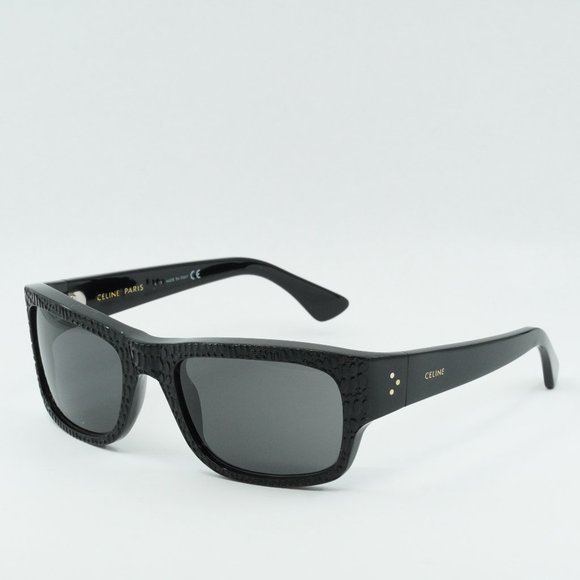 💯 NEW CELINE CL4079IL 02A BLACK GREY SUNGLASSES - Picture 2 of 10